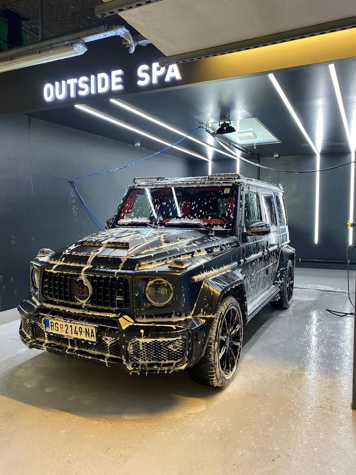 Fahrzeugaufbereitung eines Mercedes G Klasse